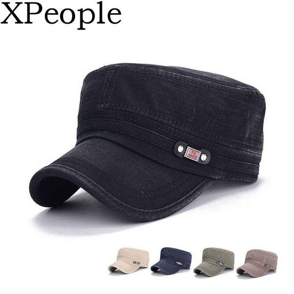 

fashionable solid color fitted army cadet cap cadet army washed cotton basic cap style hat, Blue;gray