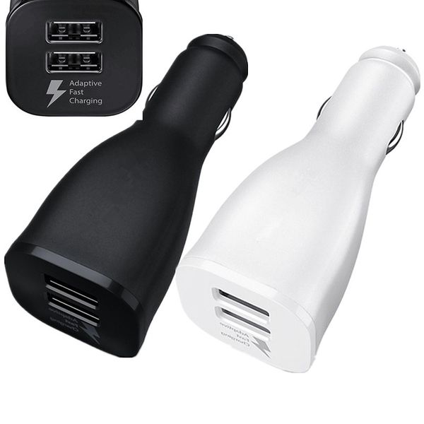 

fast adaptive quick charging dual usb ports 5v 2a 9v 1.67a car charger adapter for samsung galaxy s6 s7 s8 s10 note 8 10 android phone pc gp