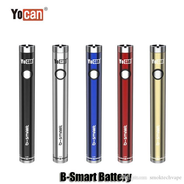 

authentic yocan b-smart battery 320mah preheat variable voltage vv battery mod pen for 510 thread oil wax herb vaporizer tanks genuine