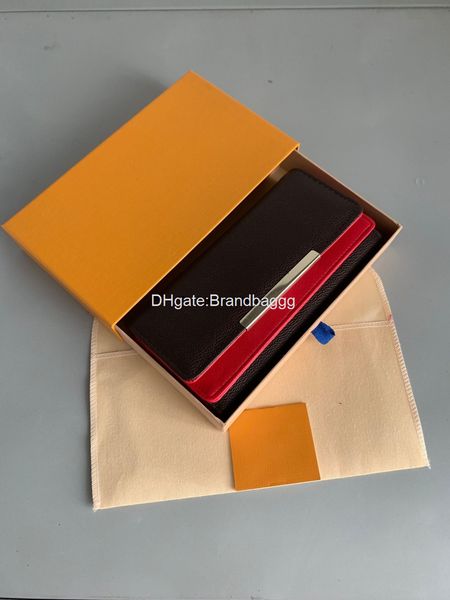 

2020 shopping wholesale red bottoms lady long wallet multicolor designer coin purse card holder original box women classic zipper pocke