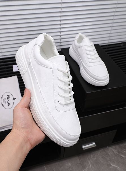 

new style high-end luxury men's casual sports basketball shoes fashion design brand platform lace-up men's shoes black and white h