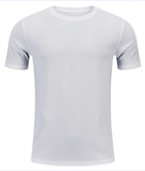 

2019 men's tight clothes running short-sleeved quick-drying t-shirt 2318, Black;blue