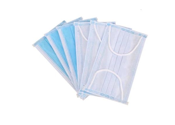 

dhl ship elastic layer 100 1pcs 3 blue soft breathable hygiene mouth mask facedropshipping dy5r
