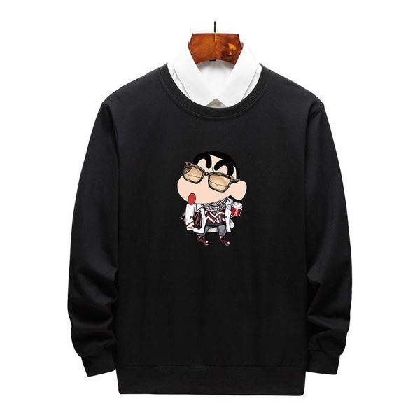 

мода мужчины женщина дизайнер толстовка толстовка mens вскользь diy и женщины brand crew neck плюс размер фуфайка размер m-4xl, Black