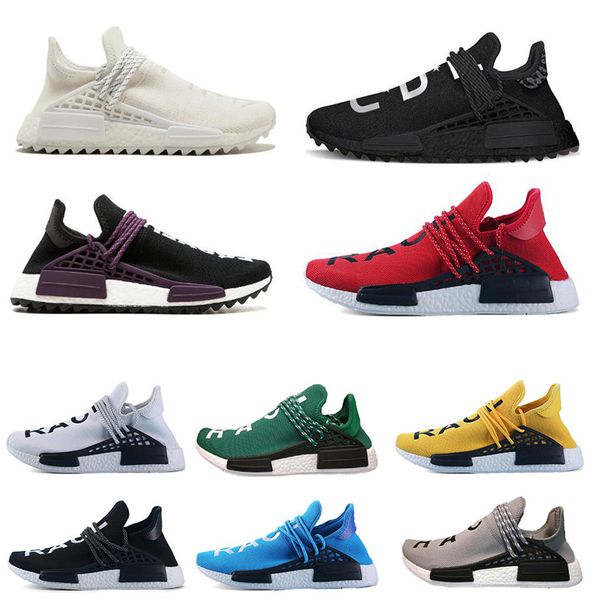 

Спортивные кроссовки Human Race Trail Pharrell Williams Hu бегун Nerd черный Желтый Белый женщины мужские спортивные кроссовки размер 36-47