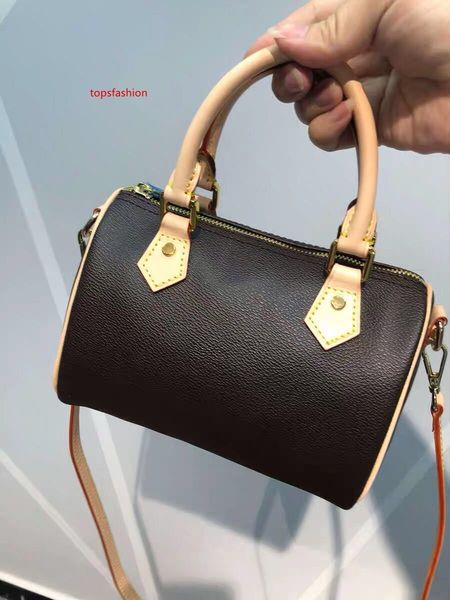 

oxidize cowhide speedy 16cm 25cm 30cm handbags classic flower luxury designer handbag women bags lady totes pillow bag