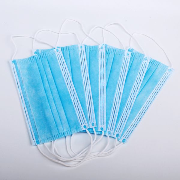 

3 слоя защитные маски нетканые одноразовые антибактериальные pm2. 5 анти -- 19 вирус earloops лицо антипылевая маска nehe ujuq vy93