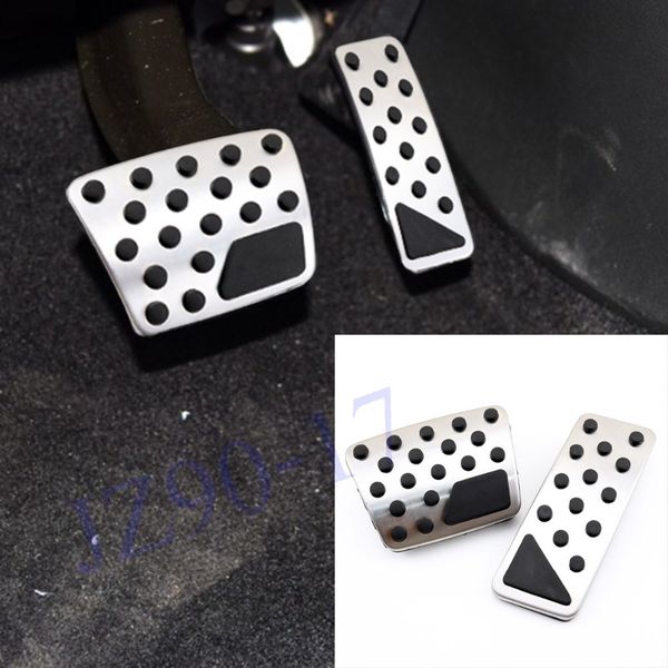 

car non-slip pad automatic brake ped accelerator at stainless steel pedal fit for cherokee kl 2014-2019 accessories