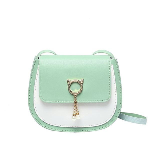 

2020 summer women small bag new style casual round bag contrast color mobile phone girls shoulder crossbody