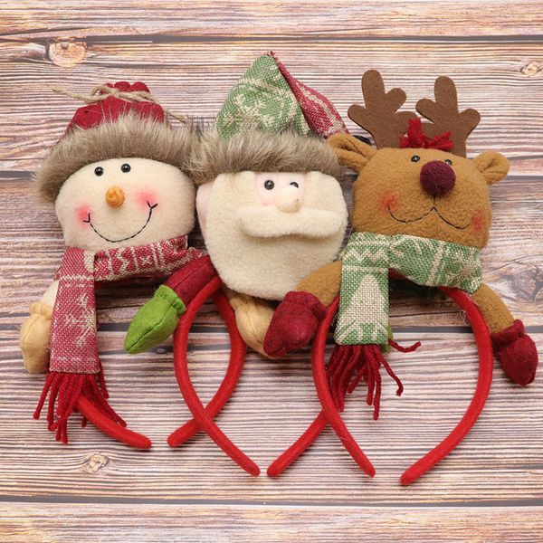 

creative christmas headband cute christmas gifts santa claus elk horns cosplay props children head hoop decor