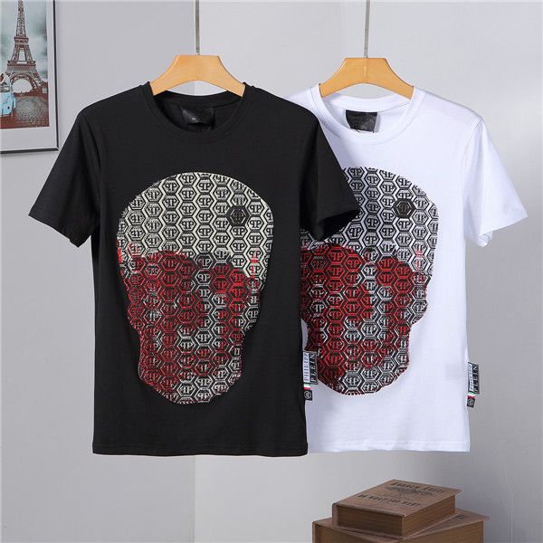 

2019 new luxury phillip t-shirt mens designer brand t shirts men t shirt designer shirt, White;black