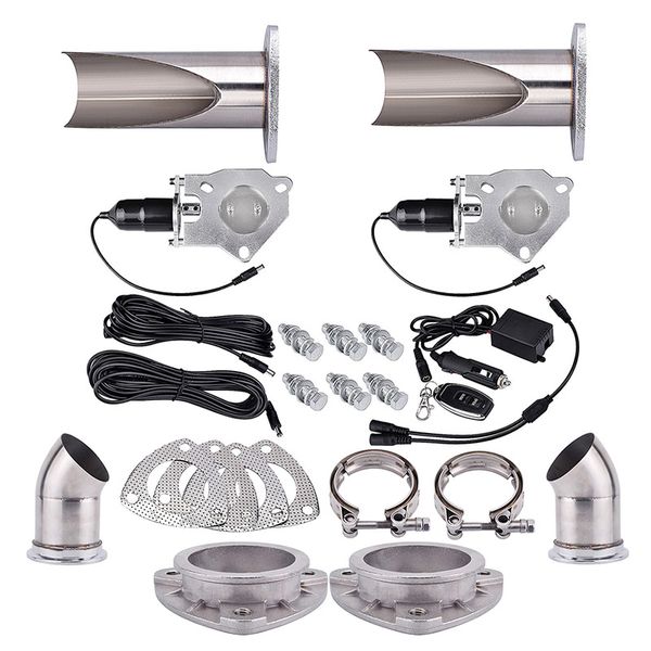 

espeeder 2.0"2.25"2.5"3.0" electric exhaust cutout e-cut pipe cut out valve exhaust cutout catback downpip with remote c