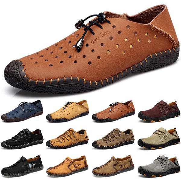 

new designer luxury men casual shoes black loafers flat suede leather slip on fashion breathable mens trainers sneakers size 38-45 color20