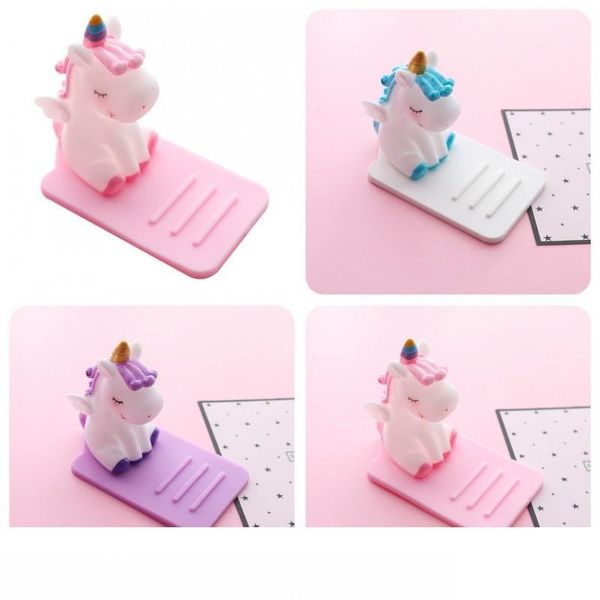 

portable non slip unicorn phone holder desk lovely shape mobile phones bracket for lazy person easy to use new idea 4 5nsh1