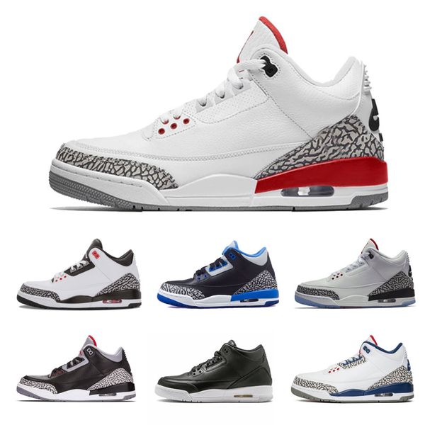 

air retro jordan men 3s 3 basketball shoes black cement tinke triple white og true blue og nrg sport sneakers man