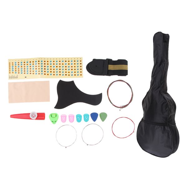 

guitar string pick plectrum bridge pin note sticker wrench finger cover repair kit