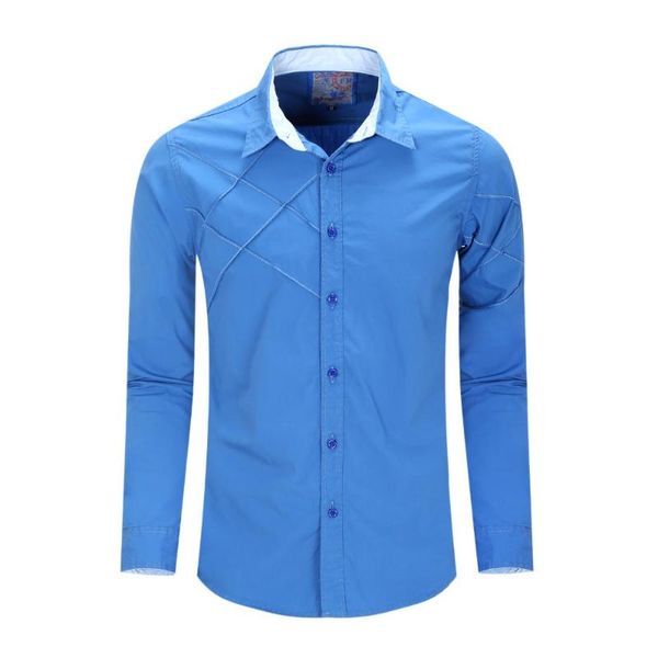 

plus size cotton men shirts europe size new arrivals slim fit male shirt solid long sleeve british style cotton men's shirt, White;black