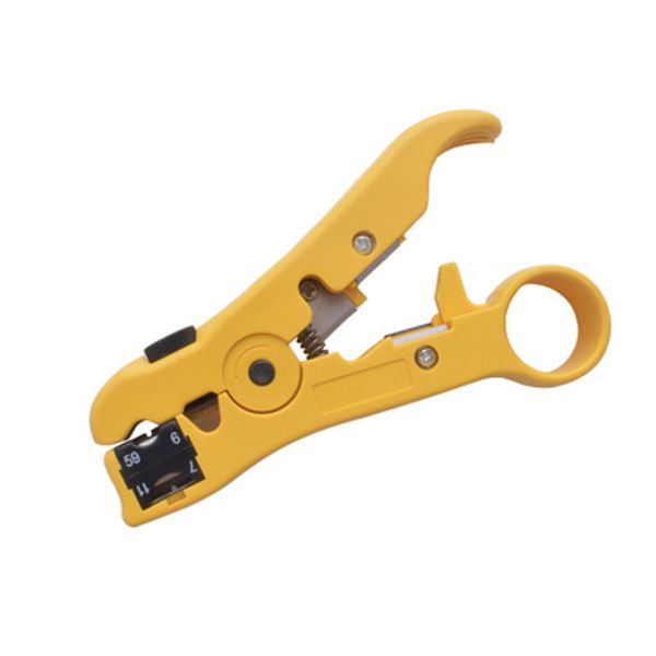 

flat or round utp cat5 cat6 wire coax coaxial stripping tool universal cable stripper cutter