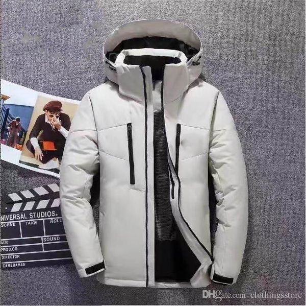 

face north brand parka trendy warm down jacket classic wild hooded jacket outdoor casual jacket, Black