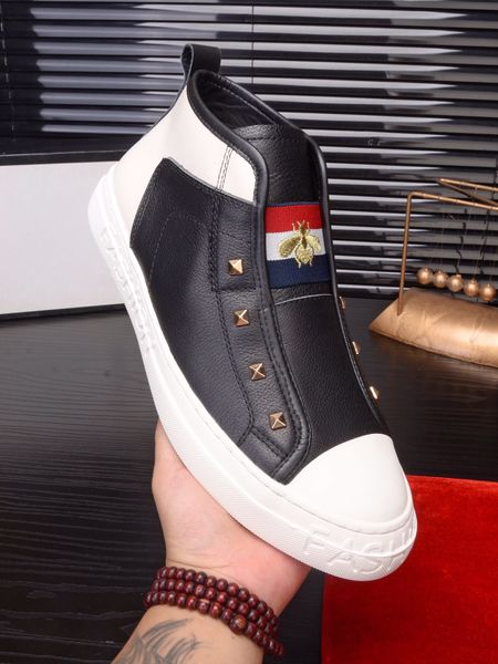 

ace signature sneaker luxury designer mens high sneakers fashion real leather trainers for men casual designer climbing shoes black