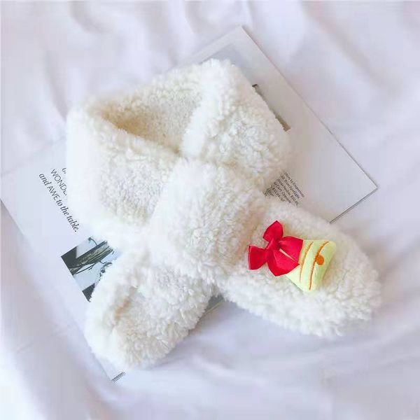 

cross scarf christmas children's scarf men's and women's wool winter warm baby scarf