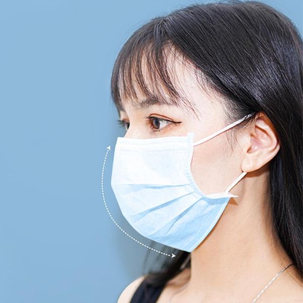 

dhl ship blue mask shipping non woven face3 layers dust proof safety work men women test home cleaning face masks mq5 ir5z
