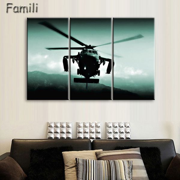 

3pieces/set modern canvas art new print abstract soldiers sunset decorations for home decorative painting for living room