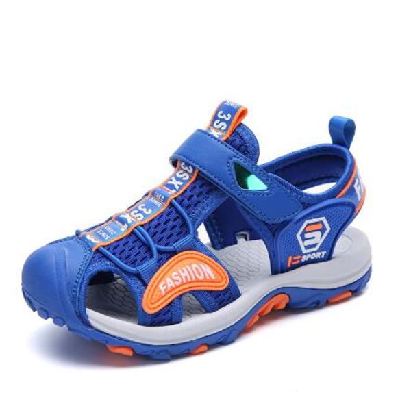 

2020 summer kids shoes brand open toe boys sport beach sandals orthopedic arch support children boys sandals shoes size 27-38, Black;red