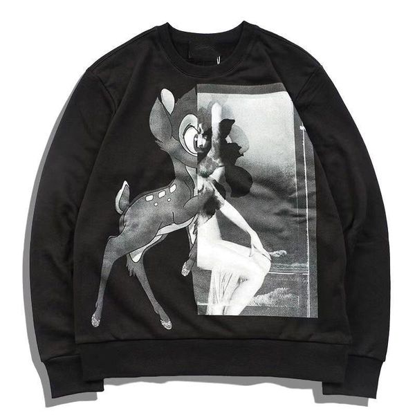 

2020 luxury designer w49 hoodie sweatshirts fashion printing men women hoodies designer hoodies long sleeve brand, Black