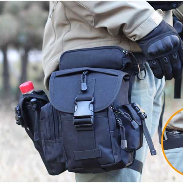 

tactical cordura nylon 900d multifunctional shoulder bags army leg waist bags electrical tool thigh + kettle bag