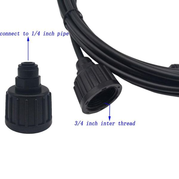 

напольное запотевание система охлаждения туман спринклерное сопло для парниковой воды спрей сад патио поливка орошения мистер 6-18м