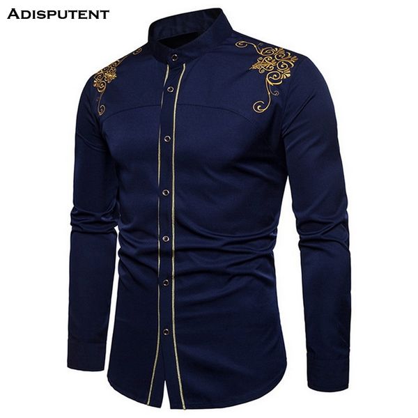 

adisputent men's formal shirts long sleeve luxury shiny fashion metallicl shirt men plus size nightclub homme chemise, White;black