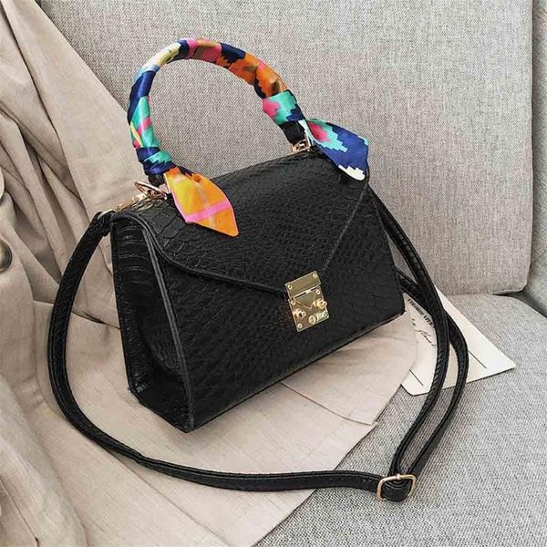 

women's bag 2020 new snake pattern shoulder bags for women men portable bag fashion shoulder messenger bolsas feminina saco