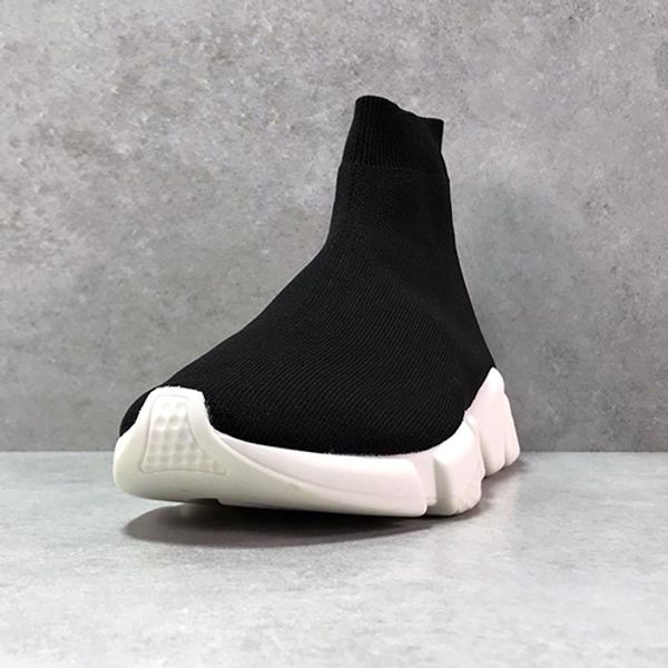 

speed trainer boots socks stretch-knit high trainer shoes sneaker black white woman mans couples shoes casual boots without t01