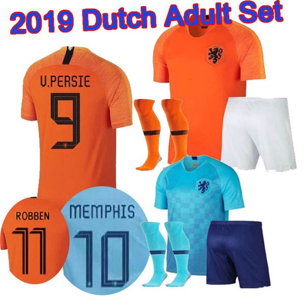 

2018 2019 nederland maillot de football v per ie men 039 football uit 18 19 uniforme holland home memphi neijder robben virgil wijn