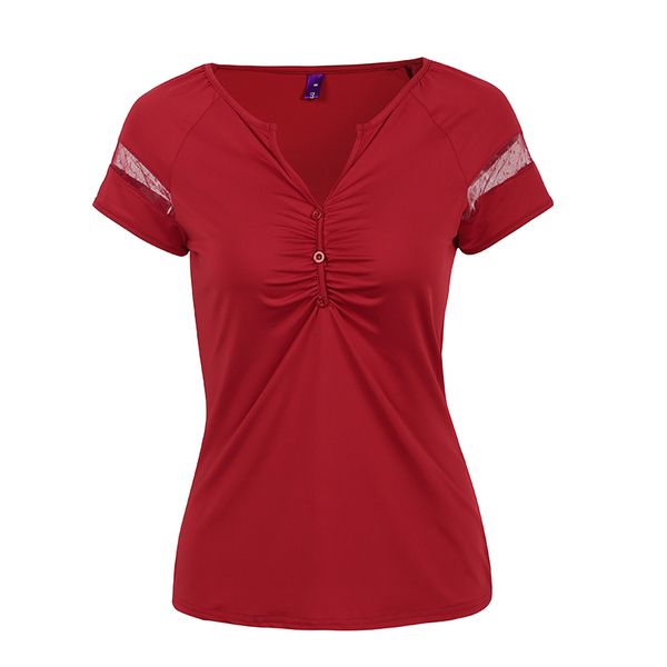 

женщины рубашка женская дизайнер одежды 2019 летняя мода женские тенниски эффекты цвет край сращивания короткие plus размер рюшами v шеи вск, White