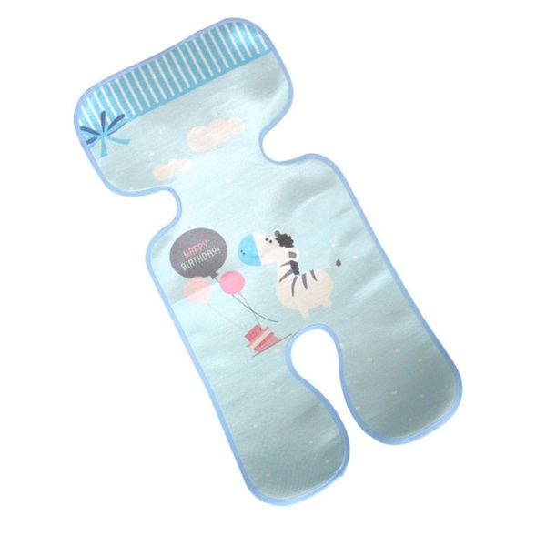 

summer children's stroller cool mat washable breathable ice silk baby pad print baby soft comfort stroller pad