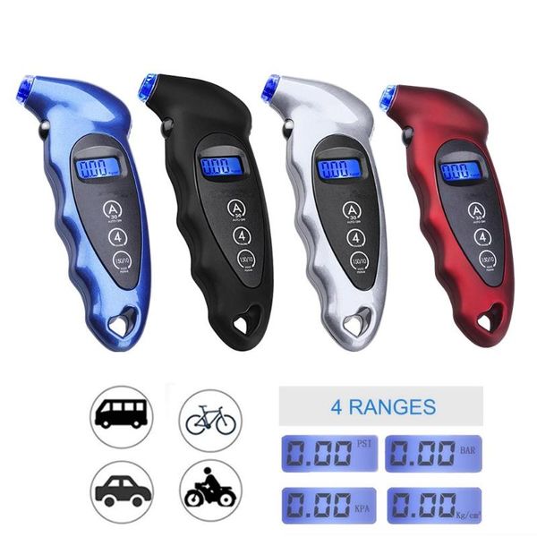 

digital car tire air pressure gauge 0-150psi lcd display manometer barometer tester for car truck motorcycle tyre pressure gauge