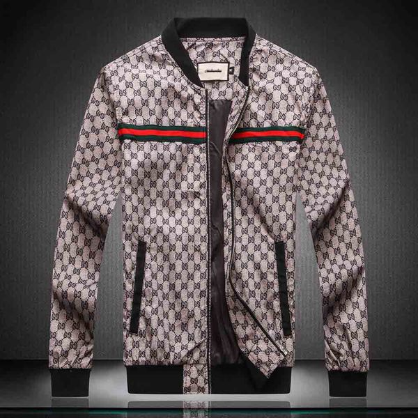 

fashion designer men's jacket windbreaker long sleeve mens jackets hoodie clothing zipper with letter pattern plus size clothes m-4xl, Black;brown