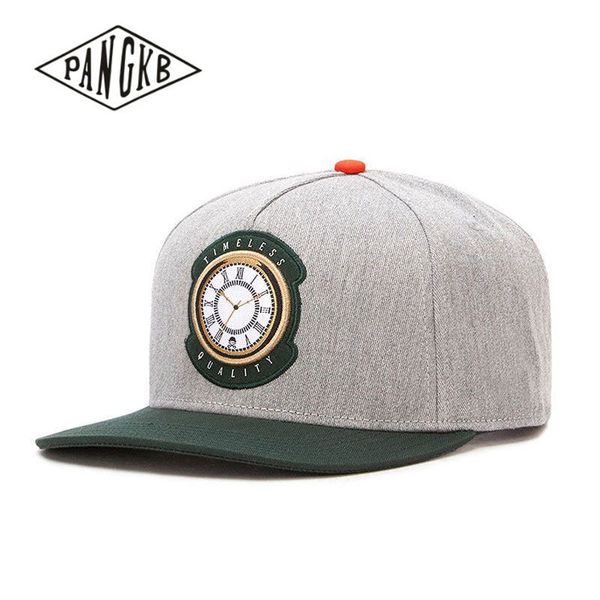 

pangkb brand timeless cap clock gray hip hop snapback hat autumn for men women outdoor casual sun baseball cap bone, Blue;gray