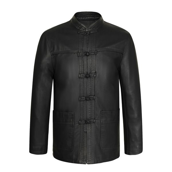 2020 Waeolsa Mens Black Ethnic Tang Suit Mandarin Collar Pu