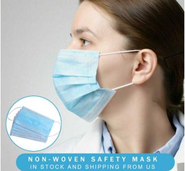 

3 layer protective mask disposable children's mask melting spray cloth non-medical dust prevention dhl ing