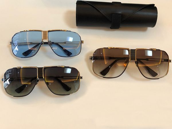 

2020 new sunglass pilot shape model number drx2065 fashion original design high full rim sunglass with case, White;black