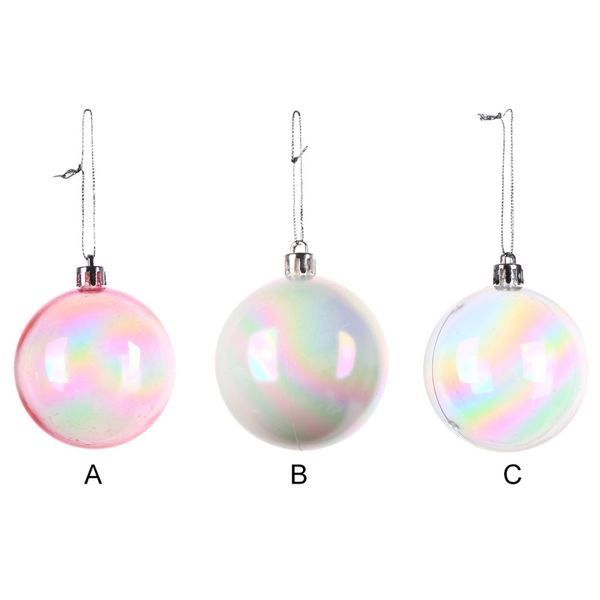 

christmas gift transparent ball shape decoration christmas tree pendant set new year ornaments