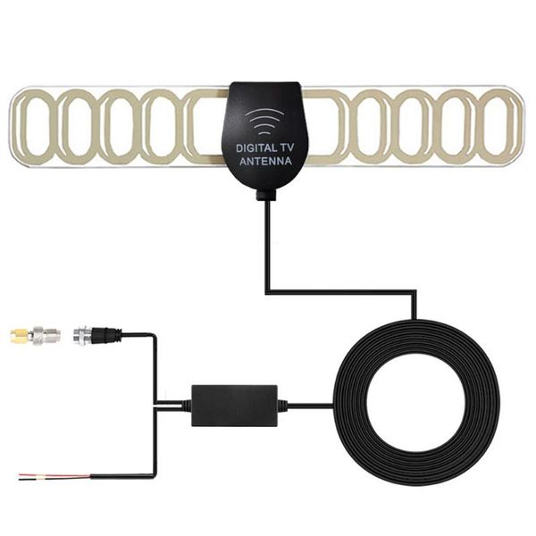 

2in1 for voiture tv numerique dvb-t digital tv antenna high gain active outdoor car antenna connecteur exterieures gps