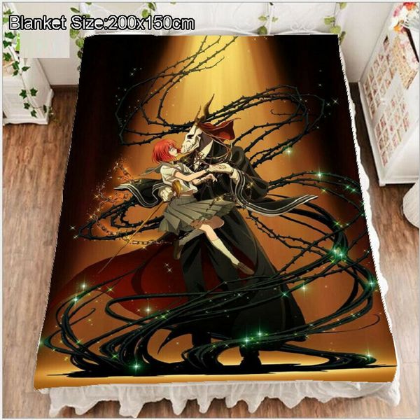 

anime the ancient magus' bride elias hatori chise bedsheet fleece blanket 79