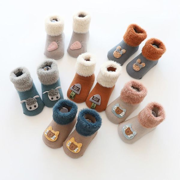 

2 pair newborn baby socks shoes boy girl cotton children floor socks anti-slip baby step shoes skarpetki a30, Pink;yellow