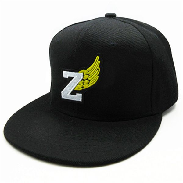 

ldslyjr z wings embroidery cotton baseball cap hip-hop cap adjustable snapback hats for men and women 83, Blue;gray