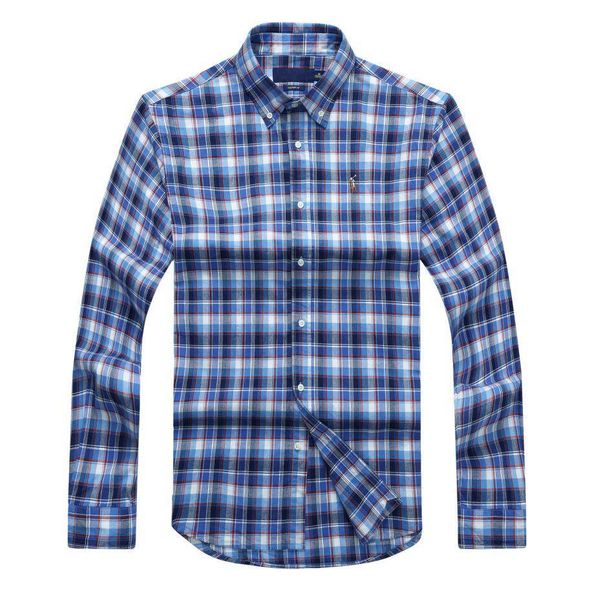 

ralph polo lauren mens shirt designer mens luxury shirts classic plaid stripe shirts large size loose leisure coat business long sleeve shir, White;black