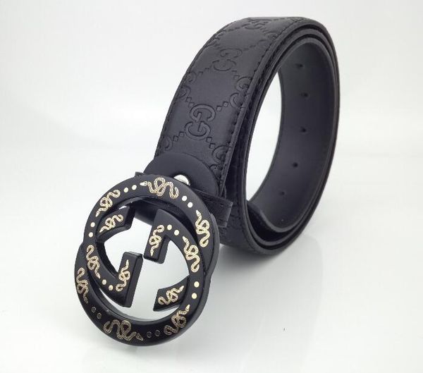 

2020 fashion men and women leather belt needle buckle buckle leisure business leather belt jeans wear transportation, Blue;gray